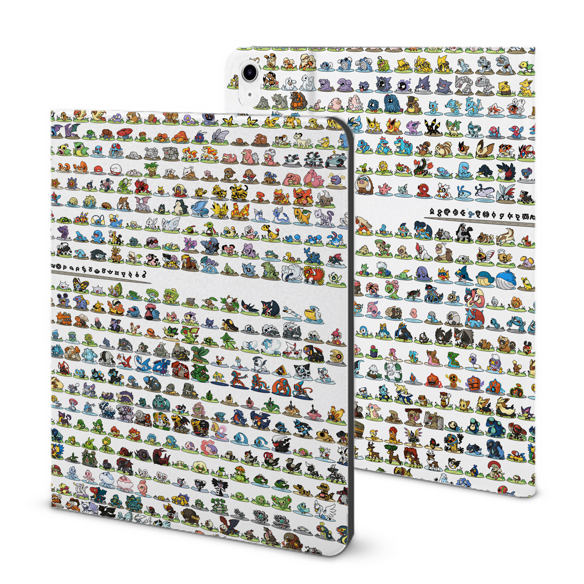 （画像用） ポケットモンスター Pokémon IPad ケース ブック型 PUレザー TPU 耐衝撃 軽量 薄型 ペン収納なし 全面保護 IPad 各モデル対応